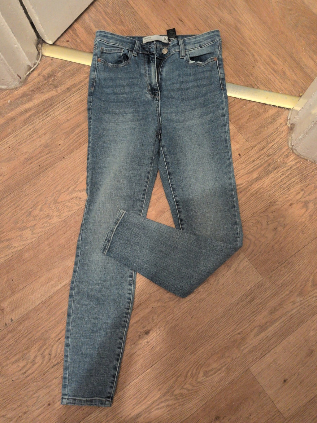 Ladies Next Size 10 Regular Skinny High Rise Jeans