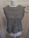 Only Large Navy Stripe Ladies T-shirt