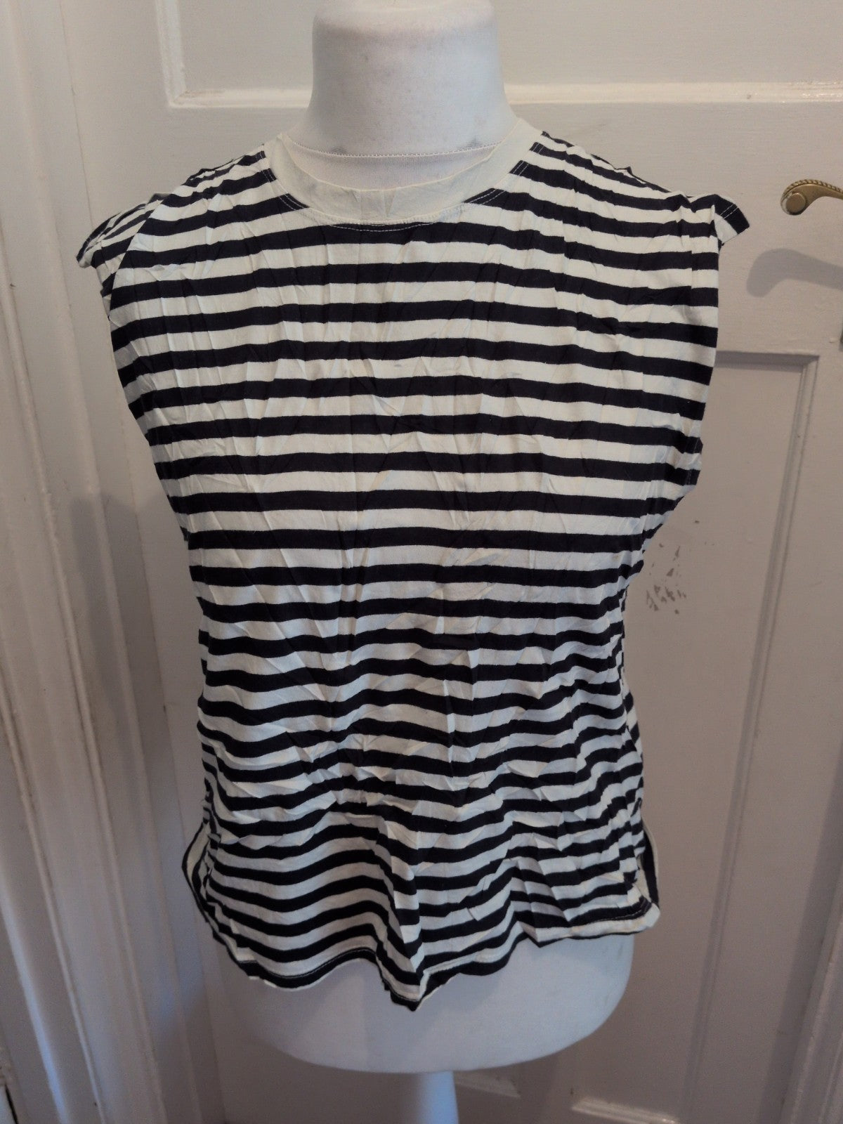 Only Large Navy Stripe Ladies T-shirt