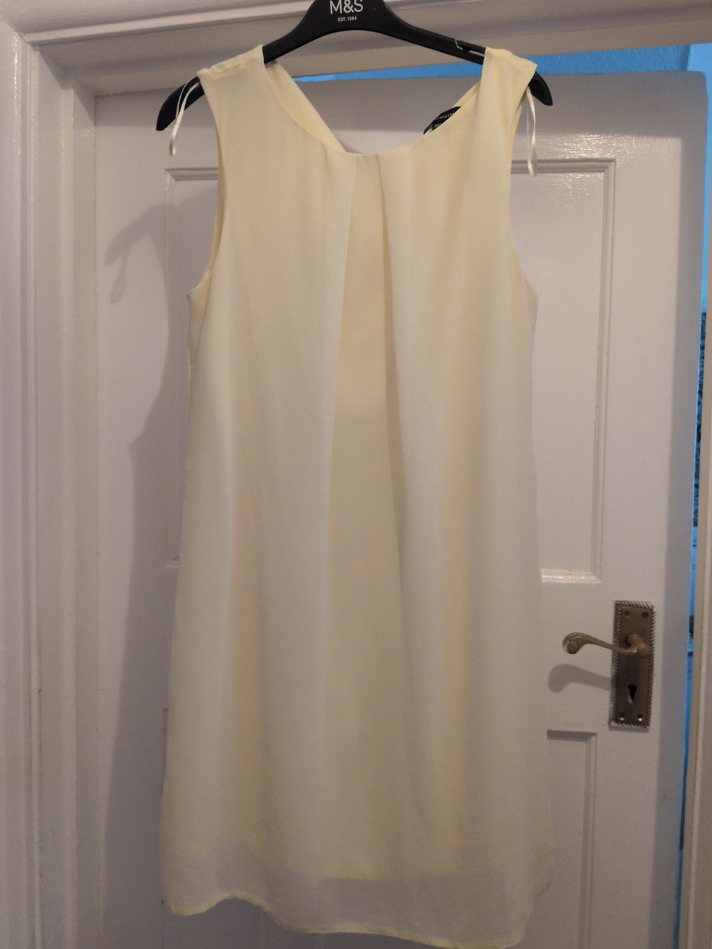 Primark 12 Lemon Yellow Sleeveless Knee-Midi Dress