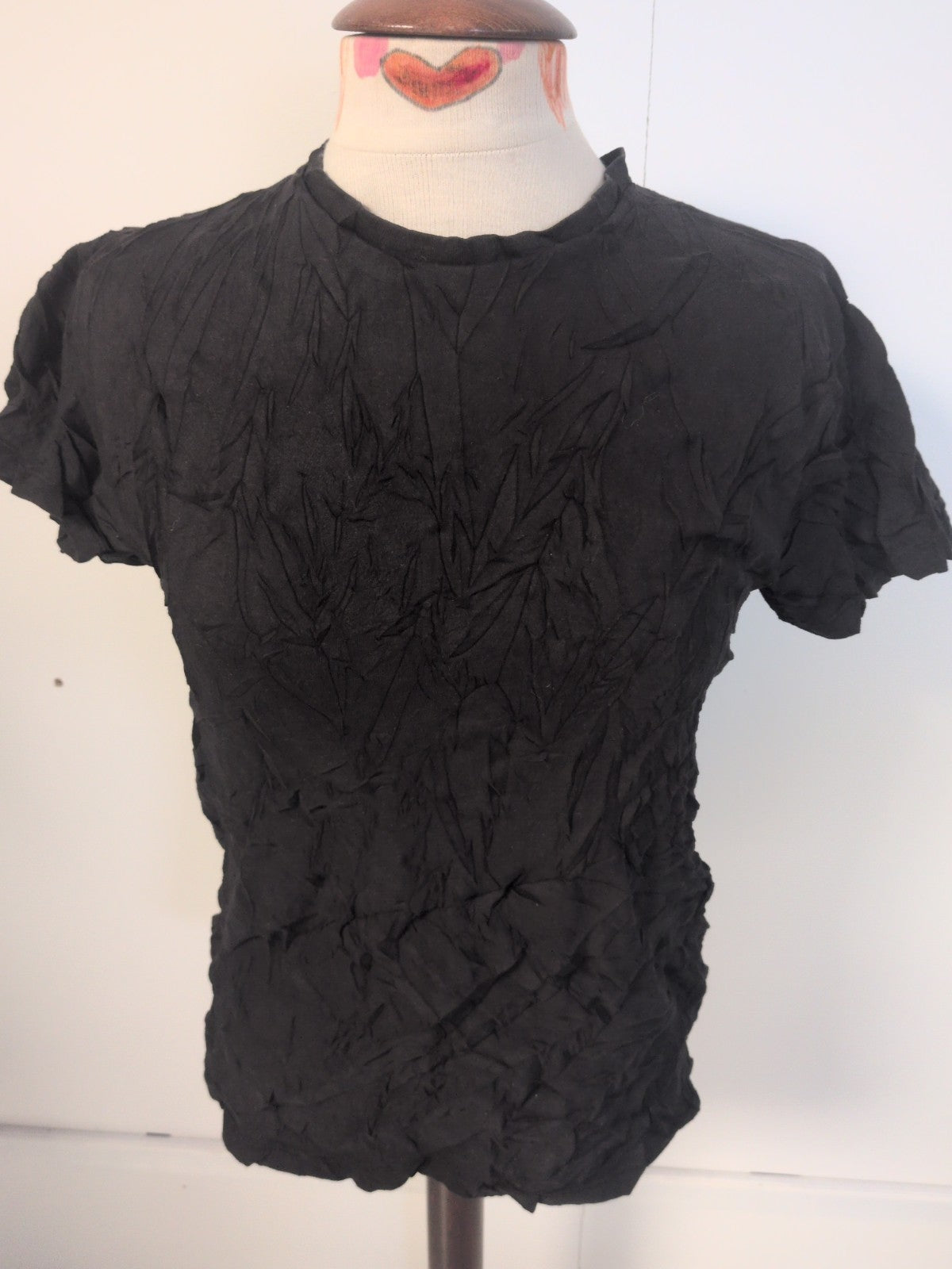 Mens Primark Size Small Regular Fit Short Sleeve Black T-shirt