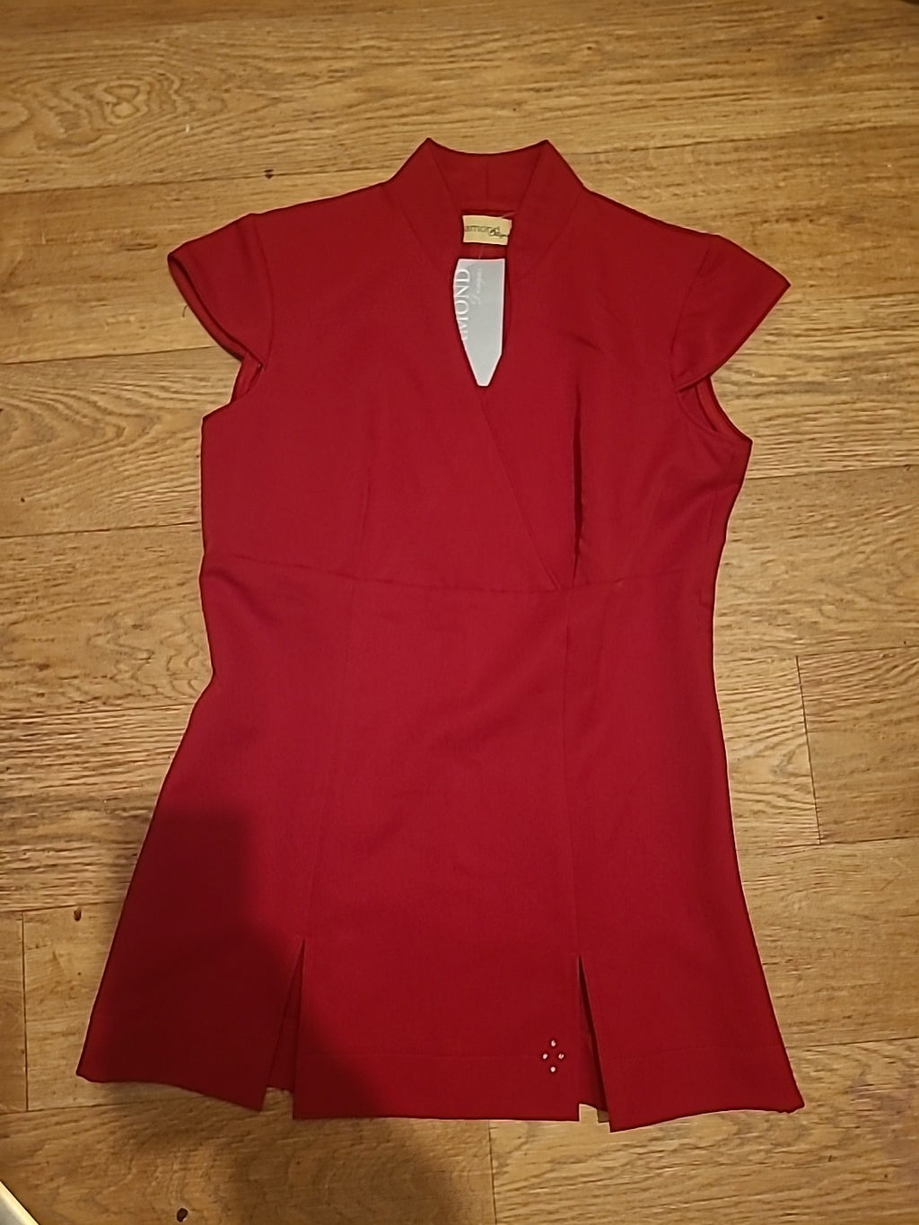 Brand New Ladies Diamond Size 10 Red Sleeveless Dress