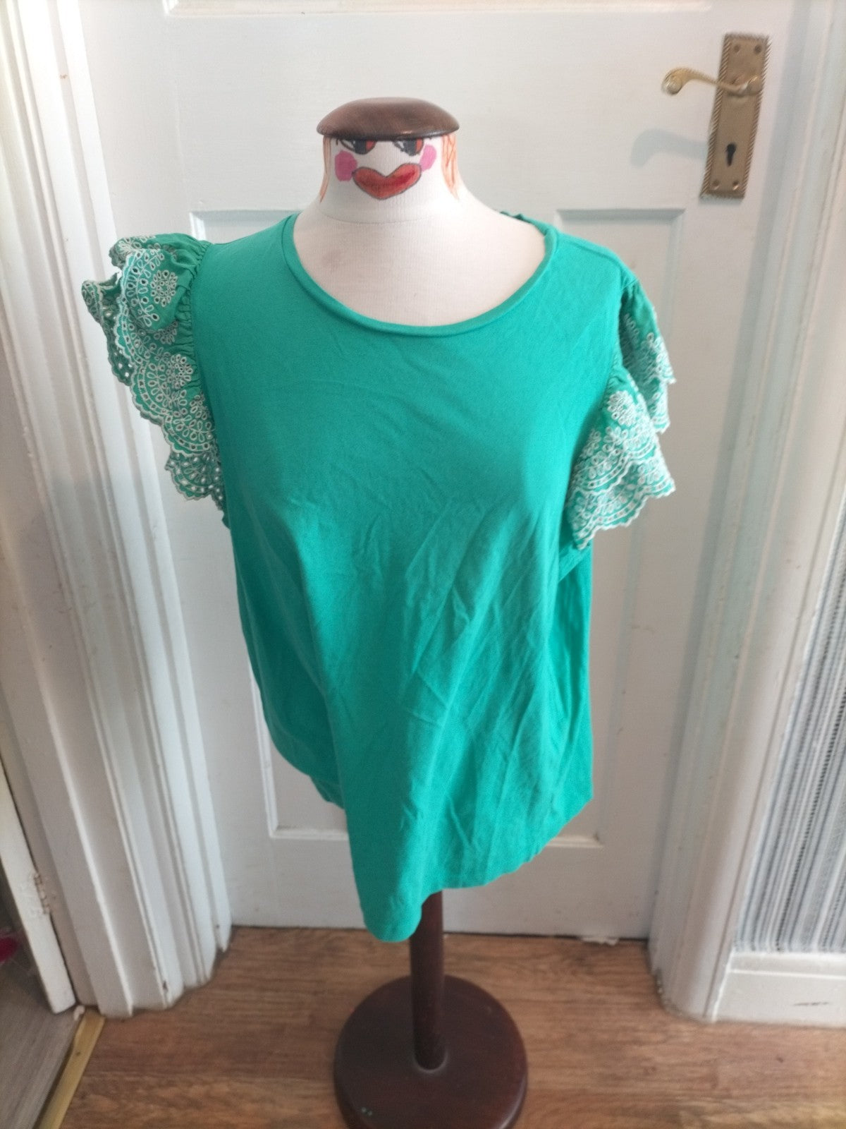 Ladies George Size 18 Green Short Sleeved Tshirt