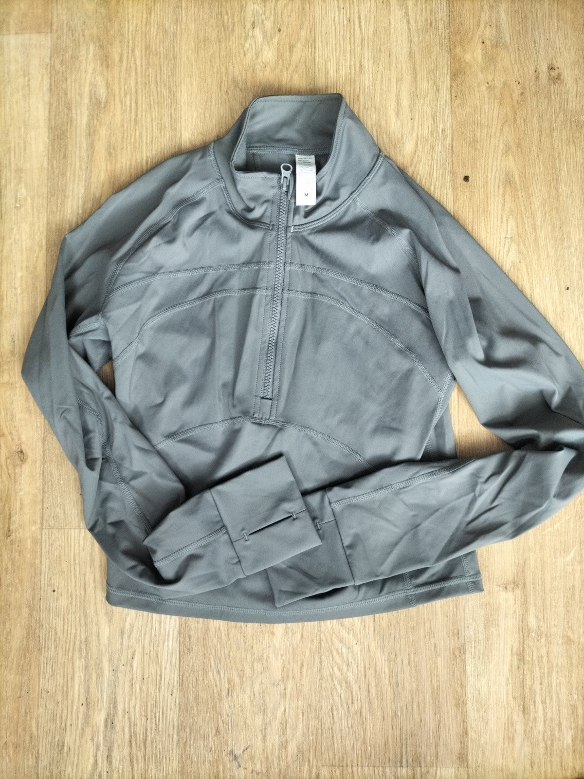 Ladies Grey Size Medium Full Zip Long Sleeve Jacket