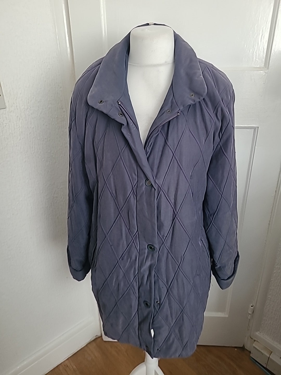 Ladies London Fog Size 16 Bluey Grey Coat