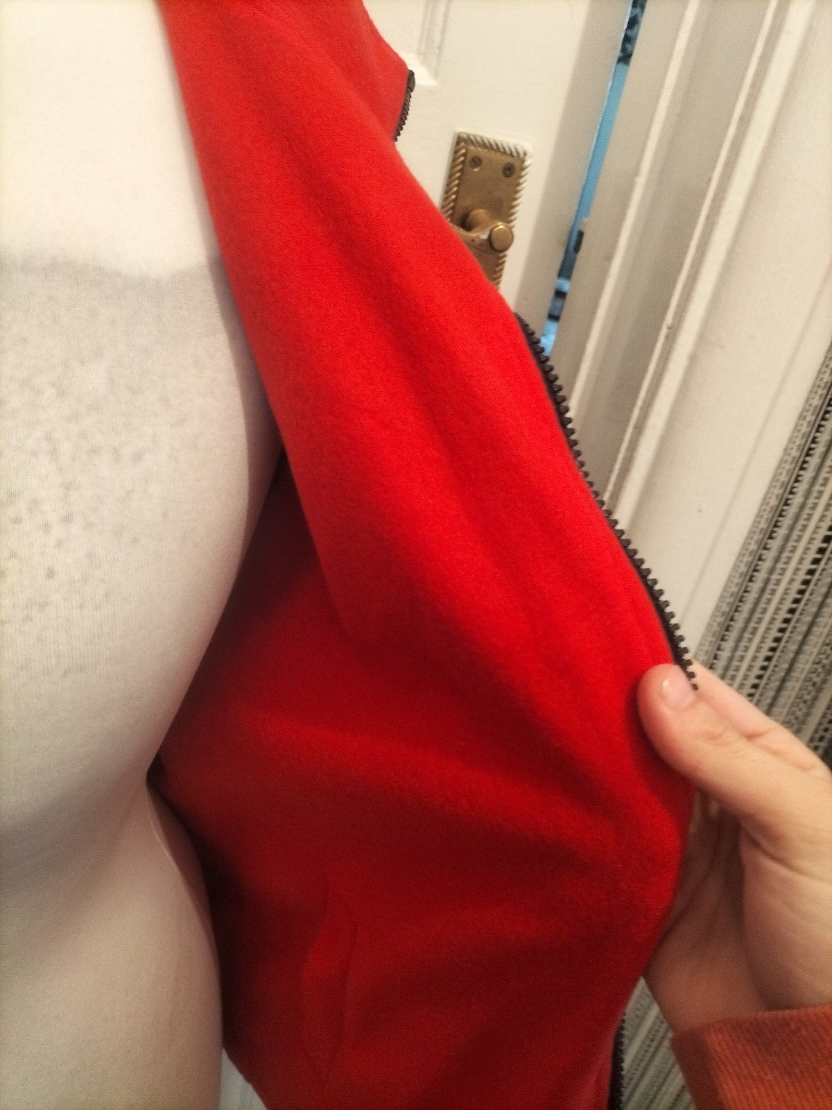 Ladies Medium Red And Navy Reviews Full Zip Jumper