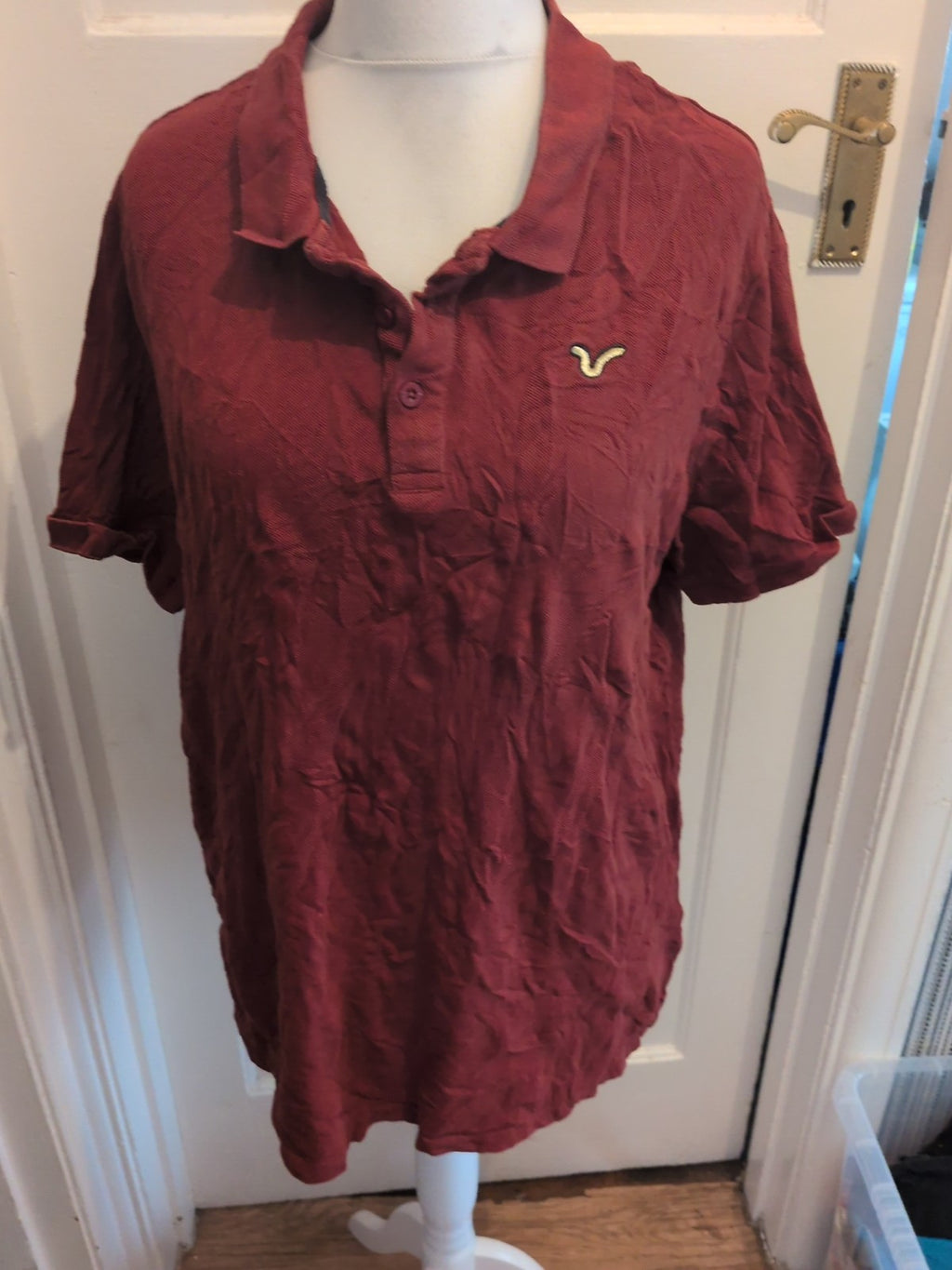 Voi Jeans XL Rust Short Sleeve Polo