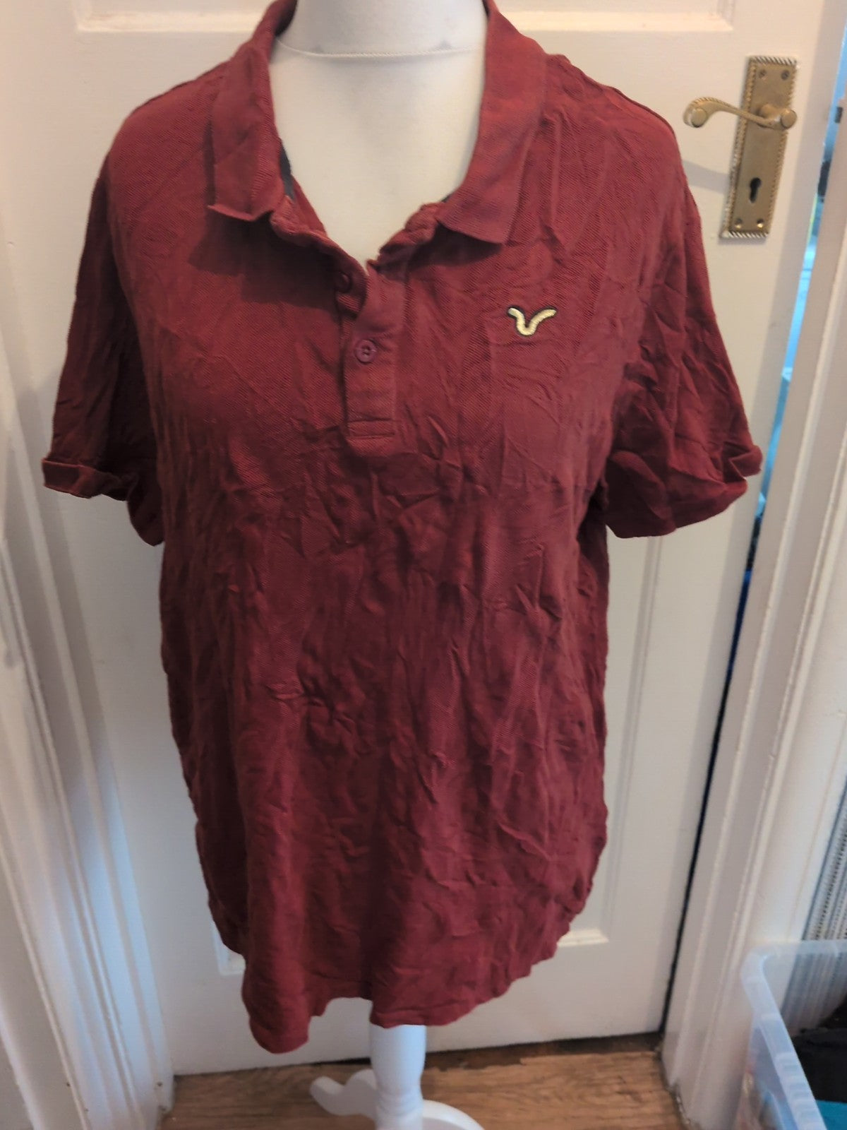 Voi Jeans XL Rust Short Sleeve Polo