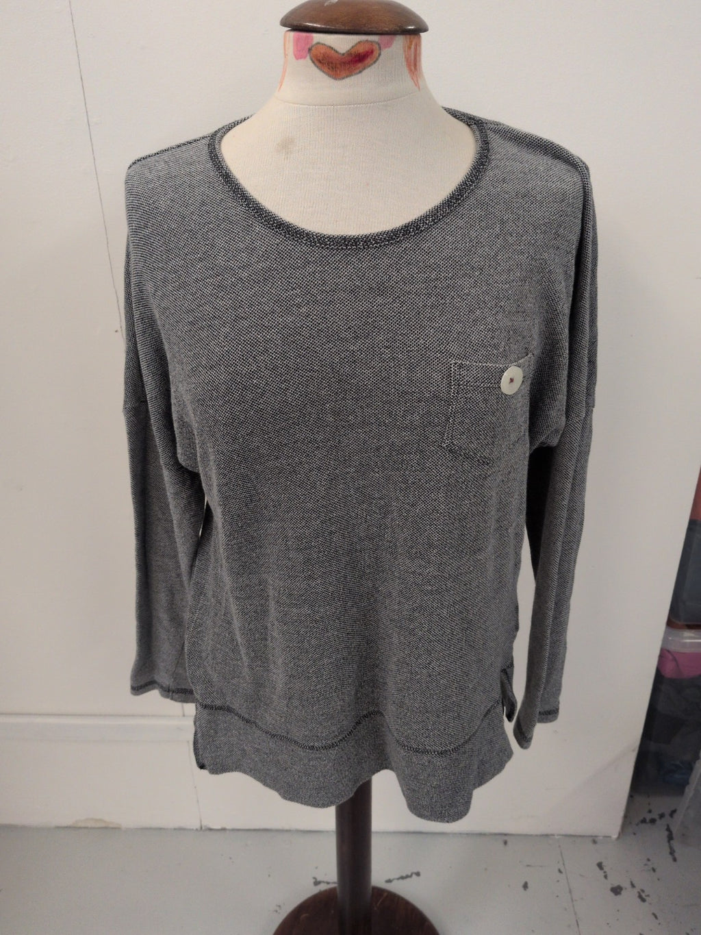 Saltrock Large Grey Long Sleeve T-shirt