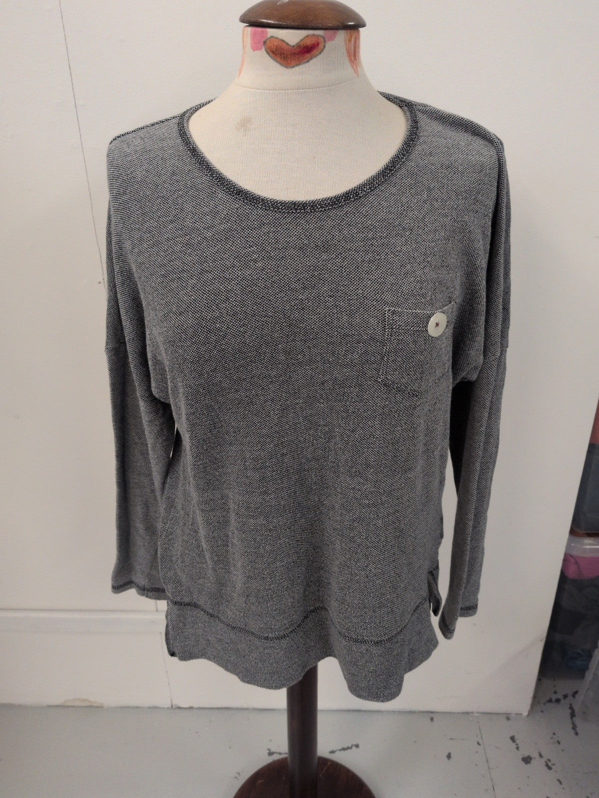 Saltrock Large Grey Long Sleeve T-shirt