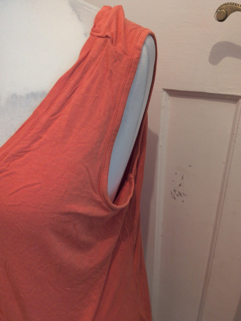 Ladies Tu Size 18 Orange Sleeveless Swing Vest T-shirt