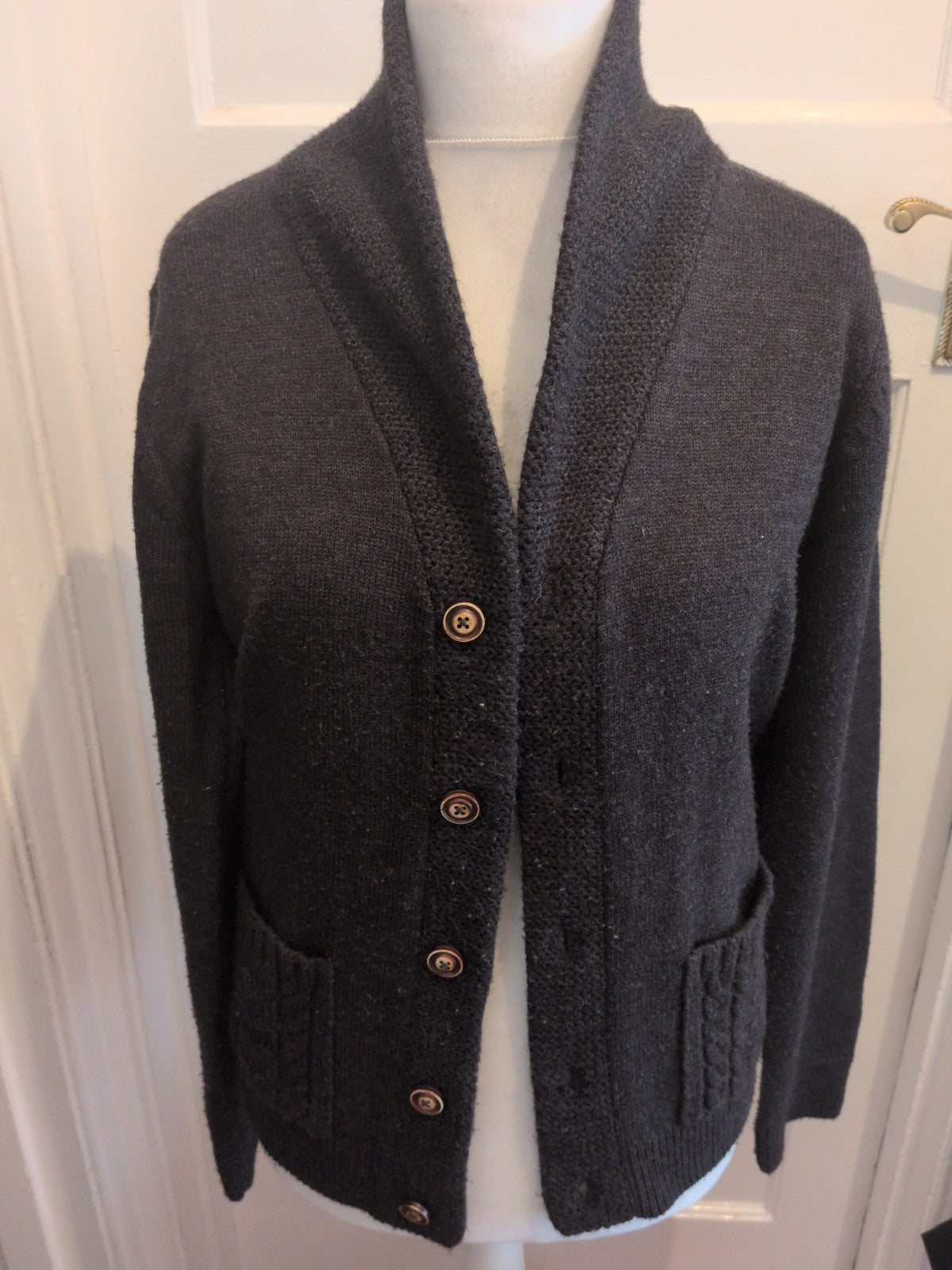 River Island Small Charcoal Buttoned Cardigan