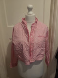 Ladies Primark Size 10-12 Pink Striped Pyjama Top