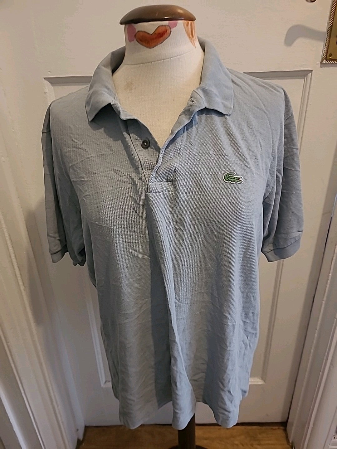 Mens Lacoste Size Small Grey Short Sleeved Polo