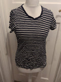 Tu 16 Navy Stripe Short Sleeve T-shirt
