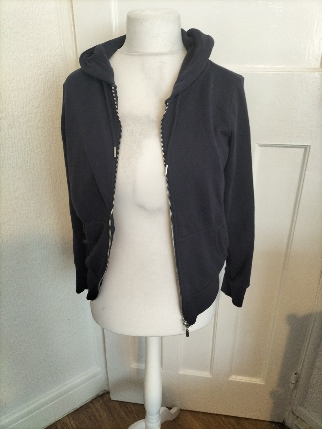 Ladies Atmosphere Size 12 Navy Hoodie Zipped