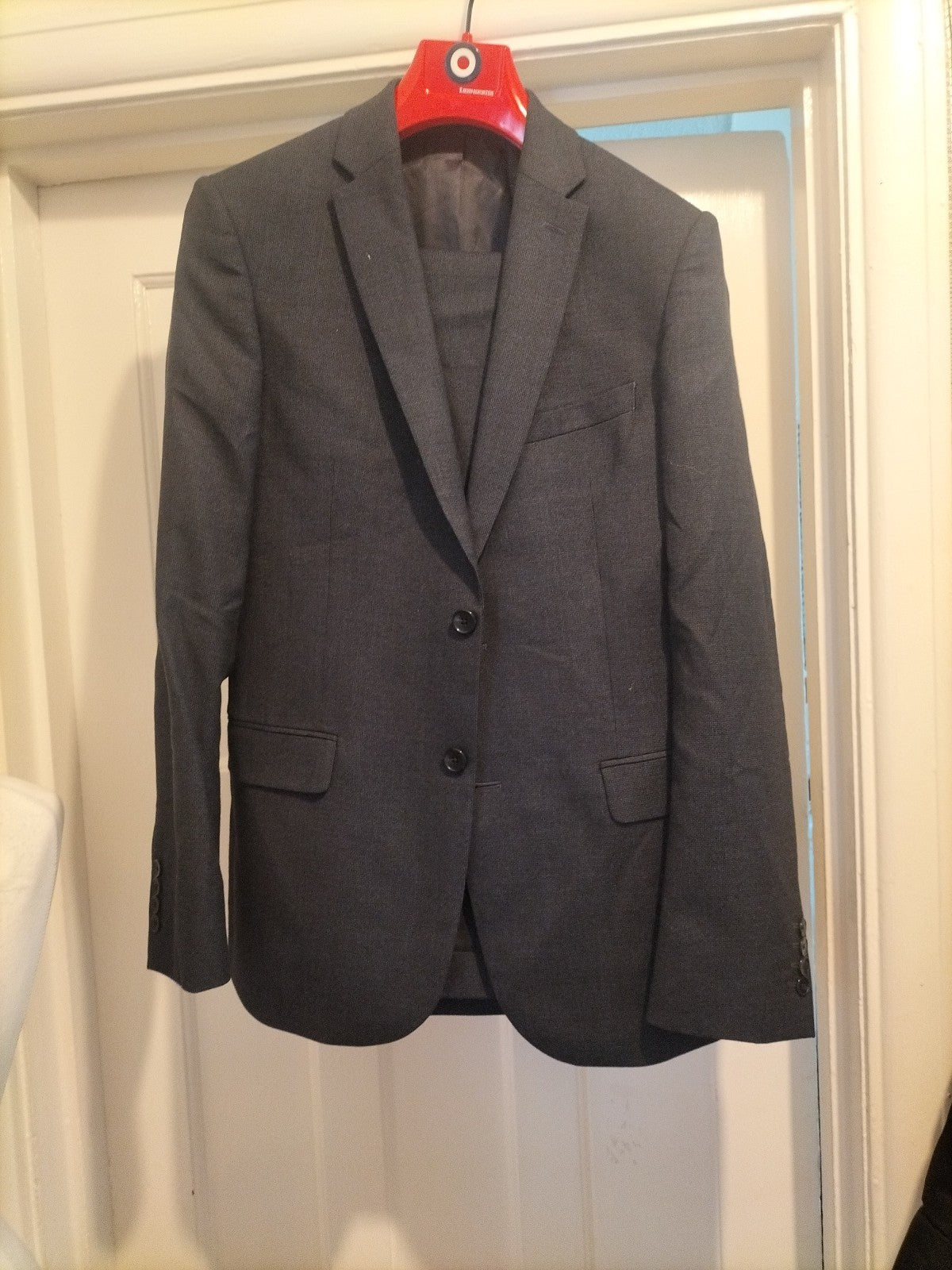 Mens John Lewis 2 Piece Suit 38R Slim Fit 32 Regular Trousers