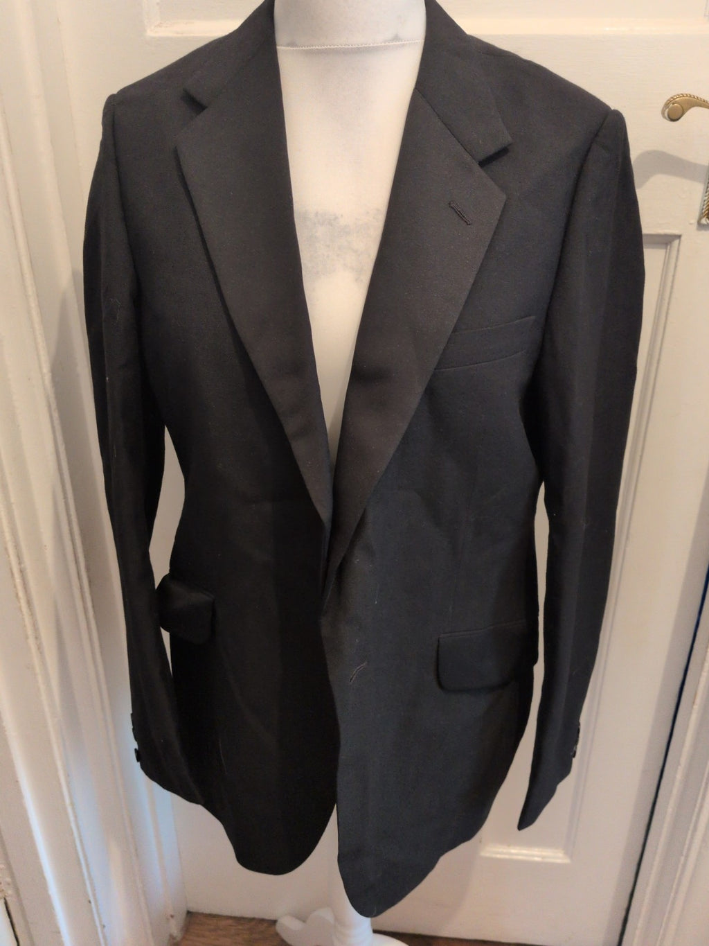 Moss Bro Tailored Fit Black Suit Jacket Large