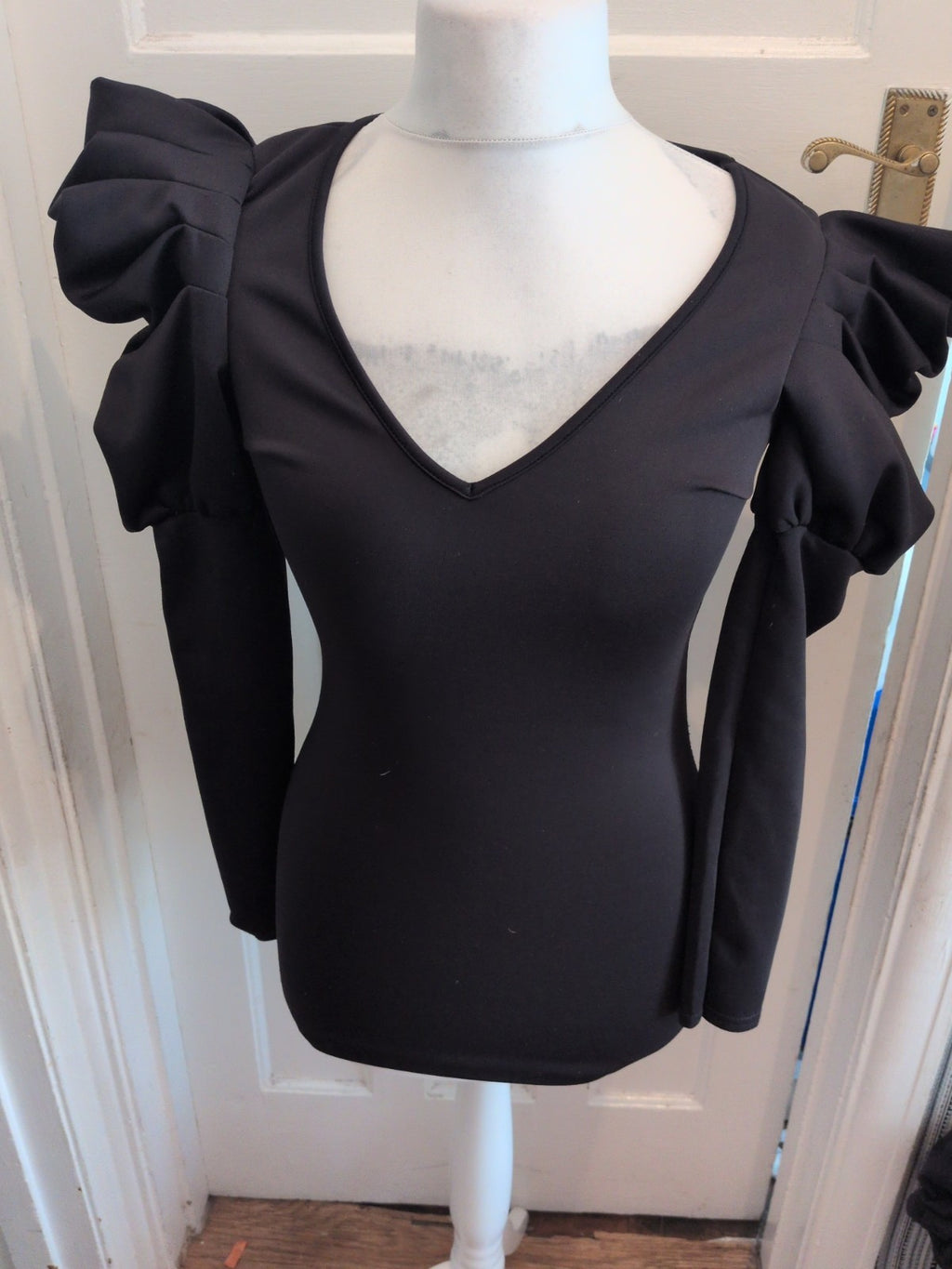Boohoo Night 10 Black Long Sleeve Bodycon Dress