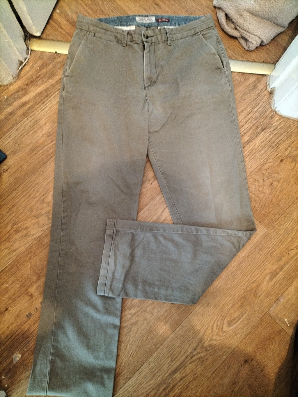 Tu 34 Long Grey Khaki Trousers Chino
