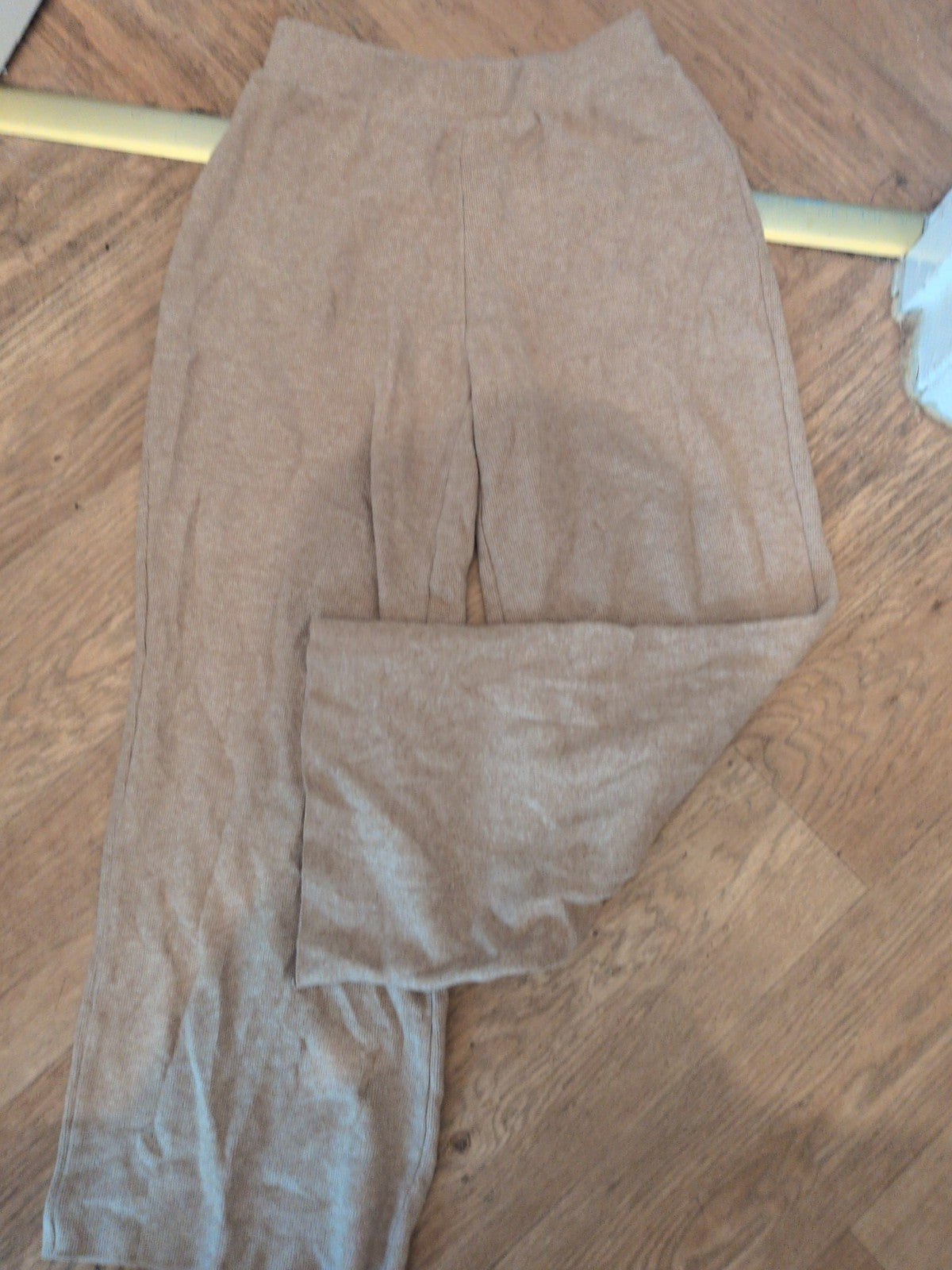 Zara Small Pale Brown Elasticated Trousers