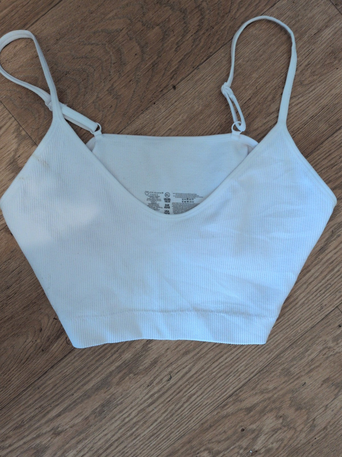 Primark 18-20 White Bralette