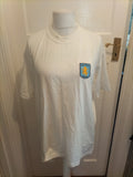Mens AVFC Size 3XL White Tshirt Short Sleeved