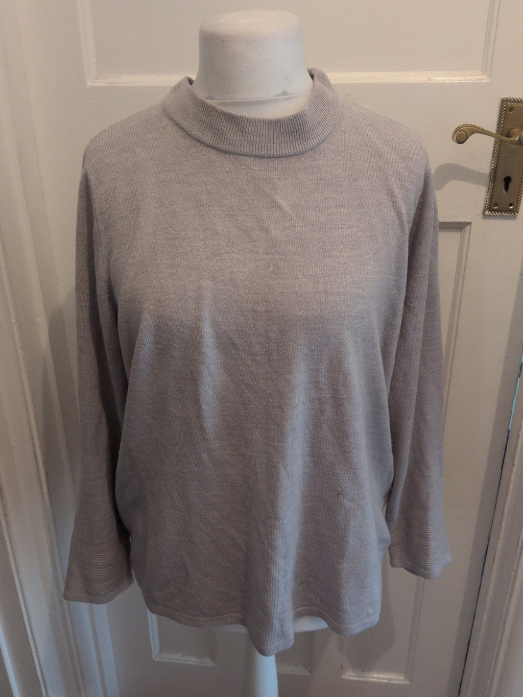 Marks And Spencer 16 Silver Grey Pullover Jumper