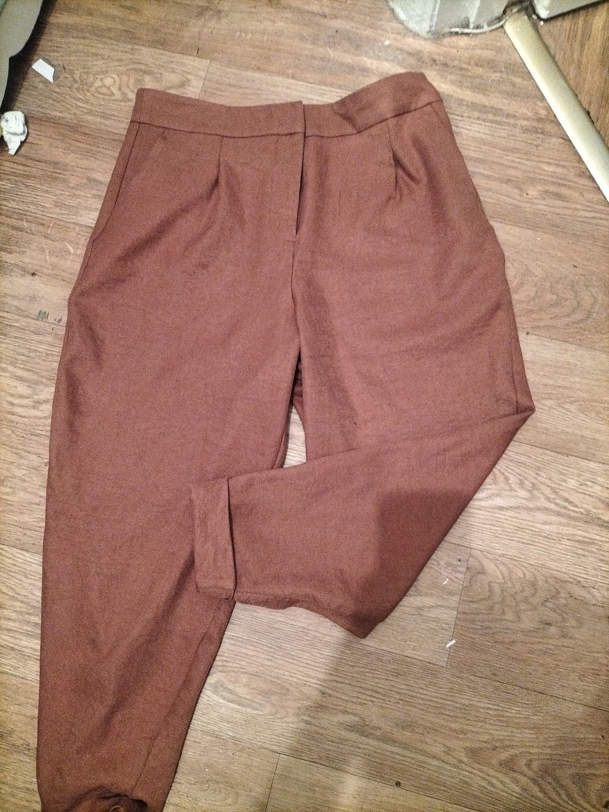 Ladies Tu Size 16s Orange Trousers Bobbling