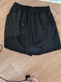 Shein Large Black Elasticated Sweat Shorts