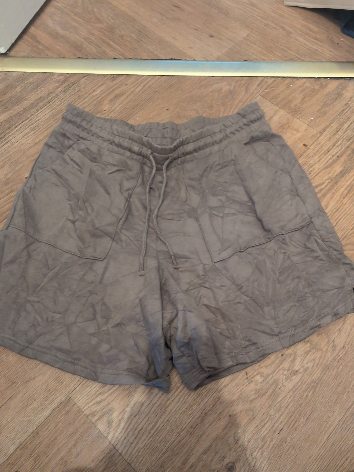 F&F Medium Brown Elasticated Sweat Shorts