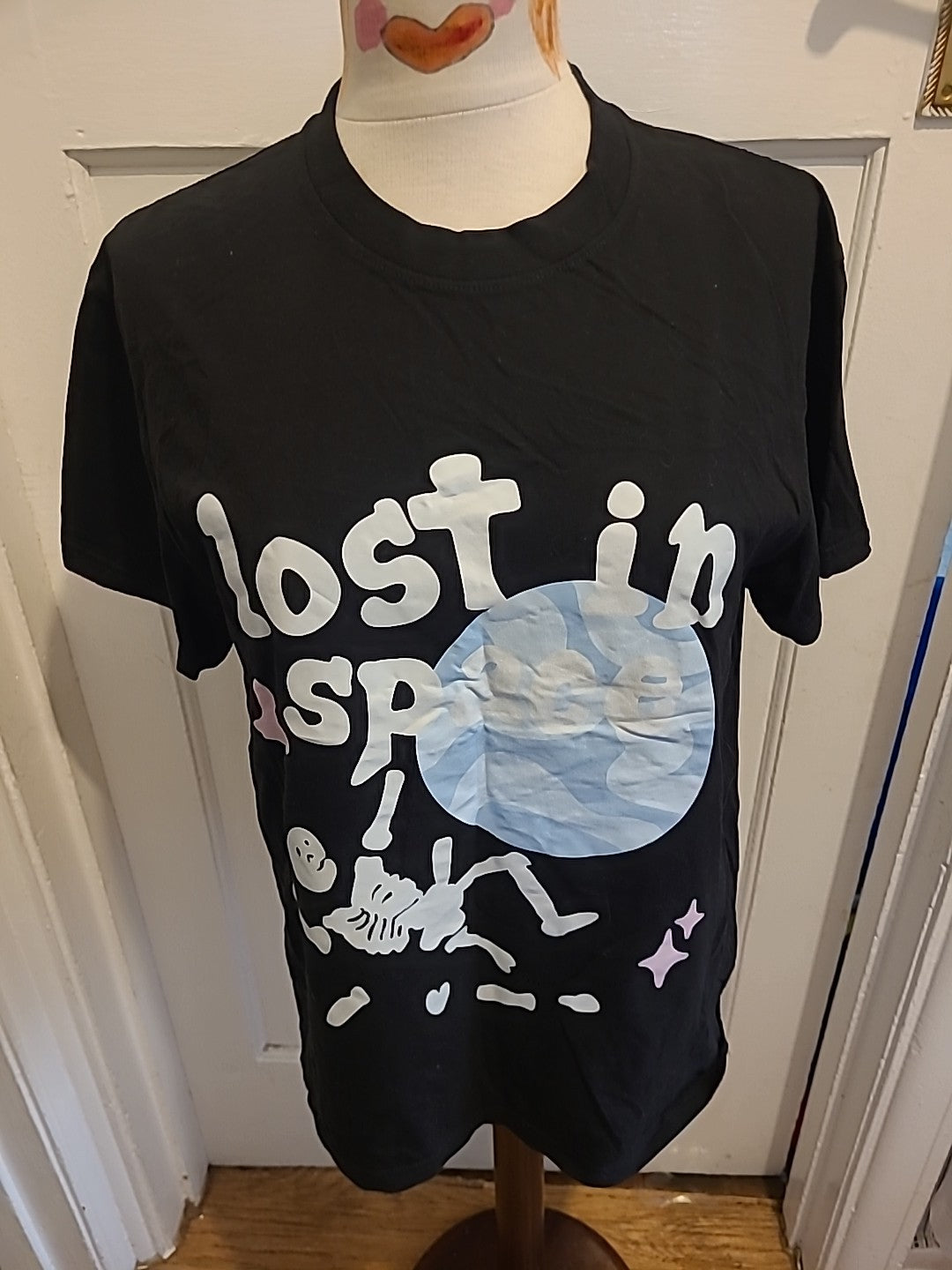 Ladies Size Medium Black "Lost In Space" Tshirt