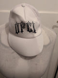 Boys One Size White Print Baseball Cap