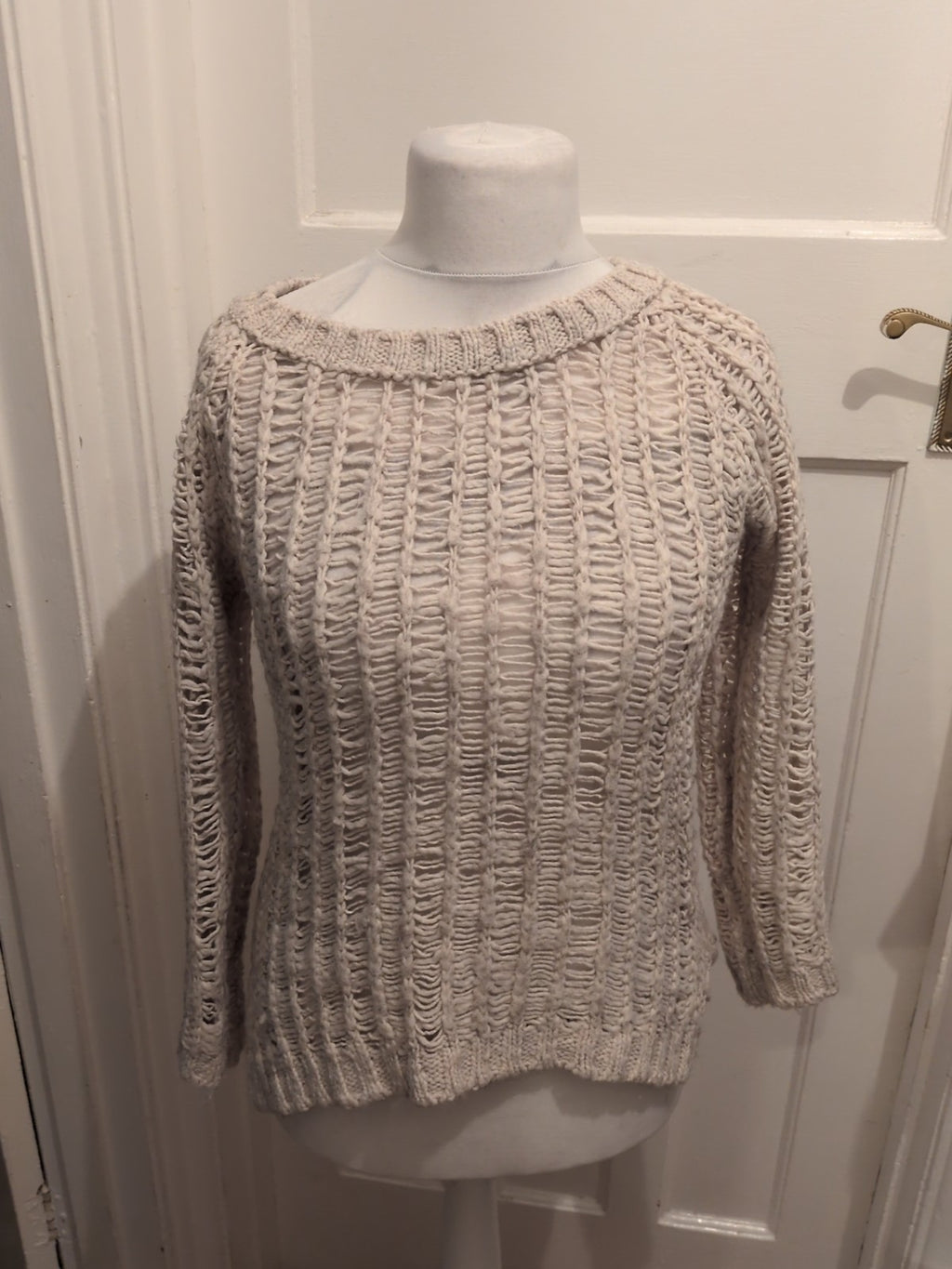 H&M Medium Beige Knit Long Sleeve Jumper