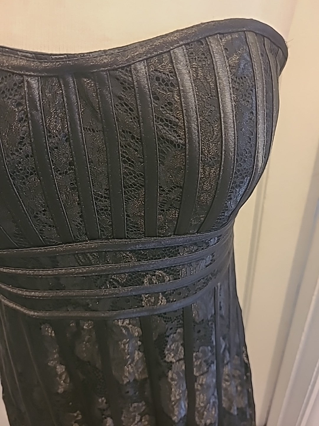 Ladies Stella Morgan Size 12 Black Sleeveless Strapless Slightly Padded Dress