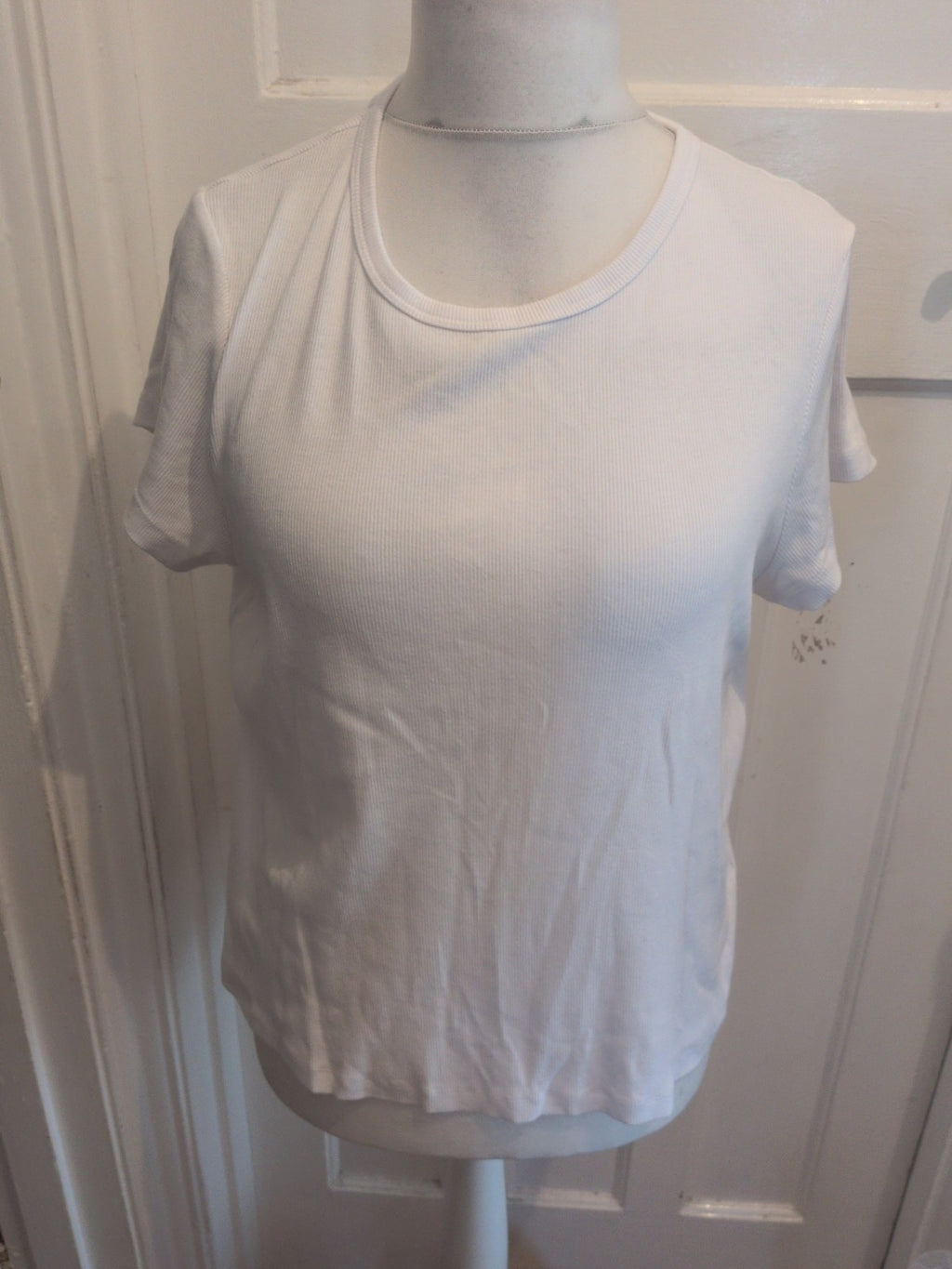 Marks And Spencer 22 Ribbed Short Sleeve T-shirt