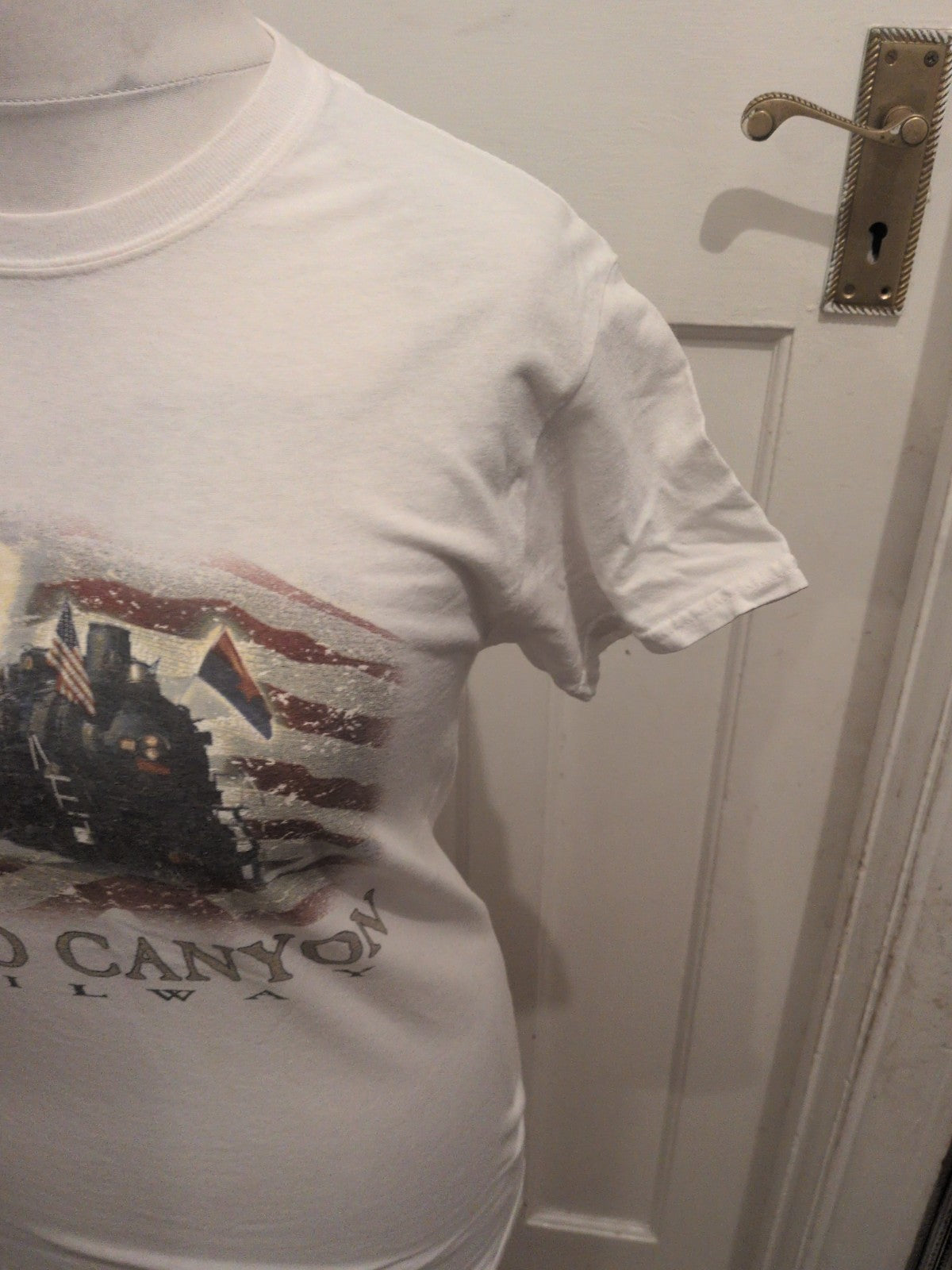 Mens Gildan Size Small Grand Canyon Print Short Sleeve T-shirt