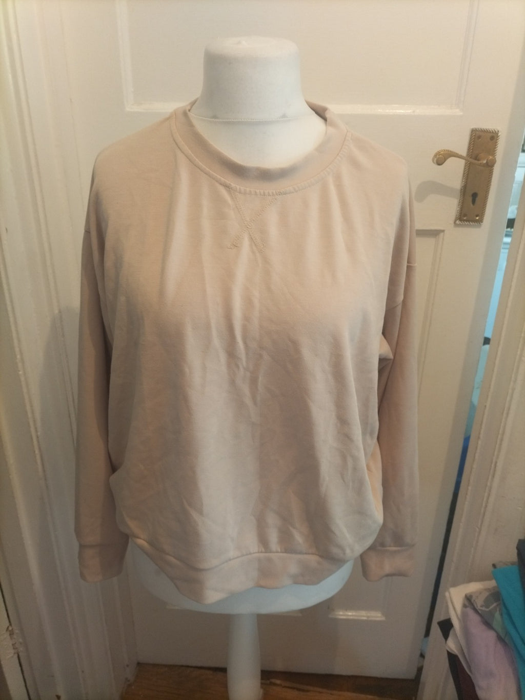 Magi-collection L-XL Beige Pattern Pullover Hoodie