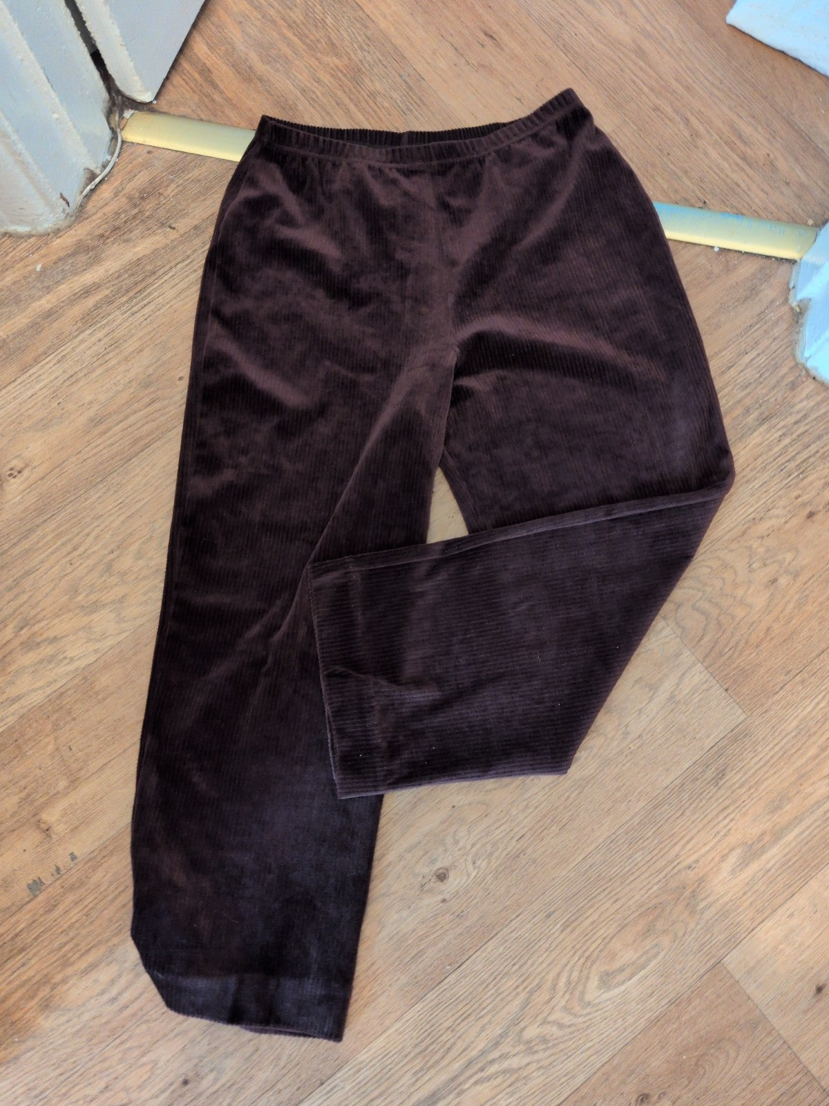 Damart 14 Chocolate Brown Elasticated Trousers