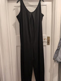 2XL Black Sleeveless Jumpsuit