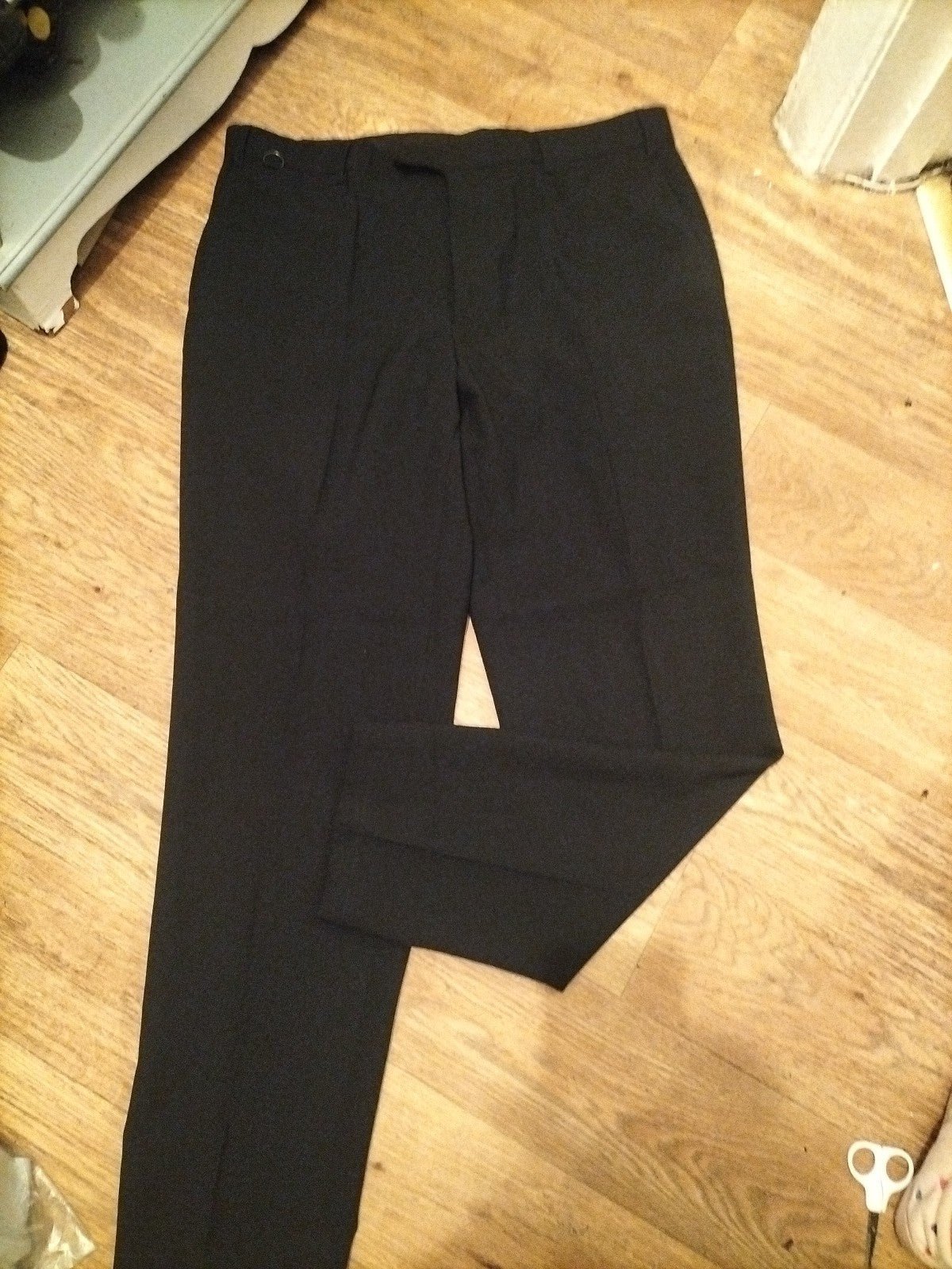 Mens Events Collection Size 38R Black Trousers