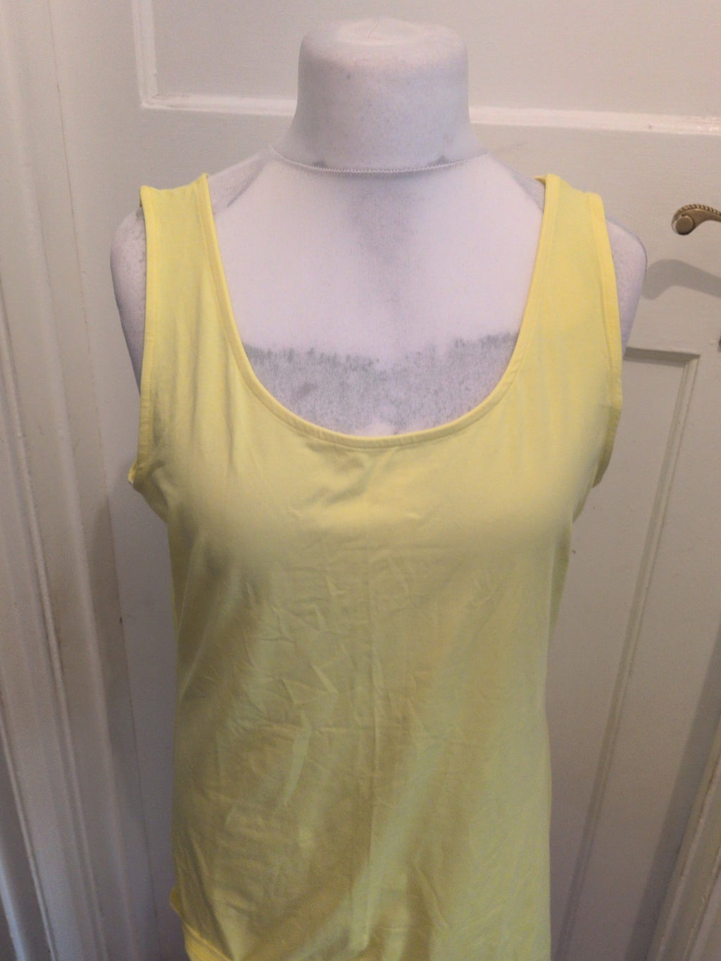 George 20 Yellow Sleeveless Tank Vest Top