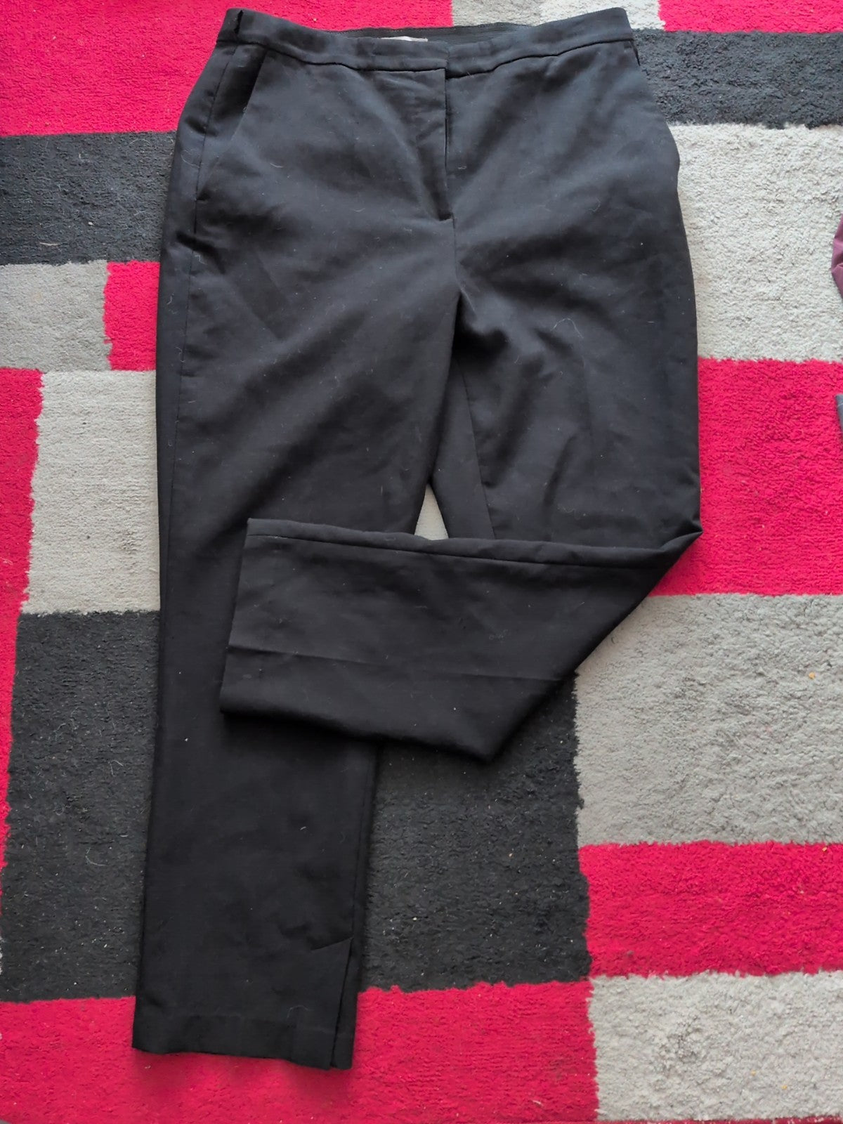 H&M 16 Black Straight Leg Trousers