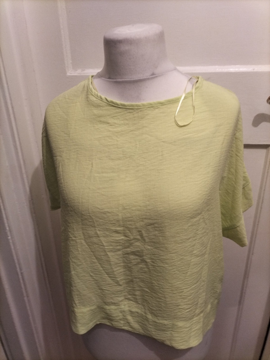 Ladies F&F Size 10 Lemon Short Sleeve Blouse
