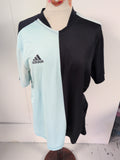 Adidas Large Pale Blue And Black Short Sleeve T-shirt