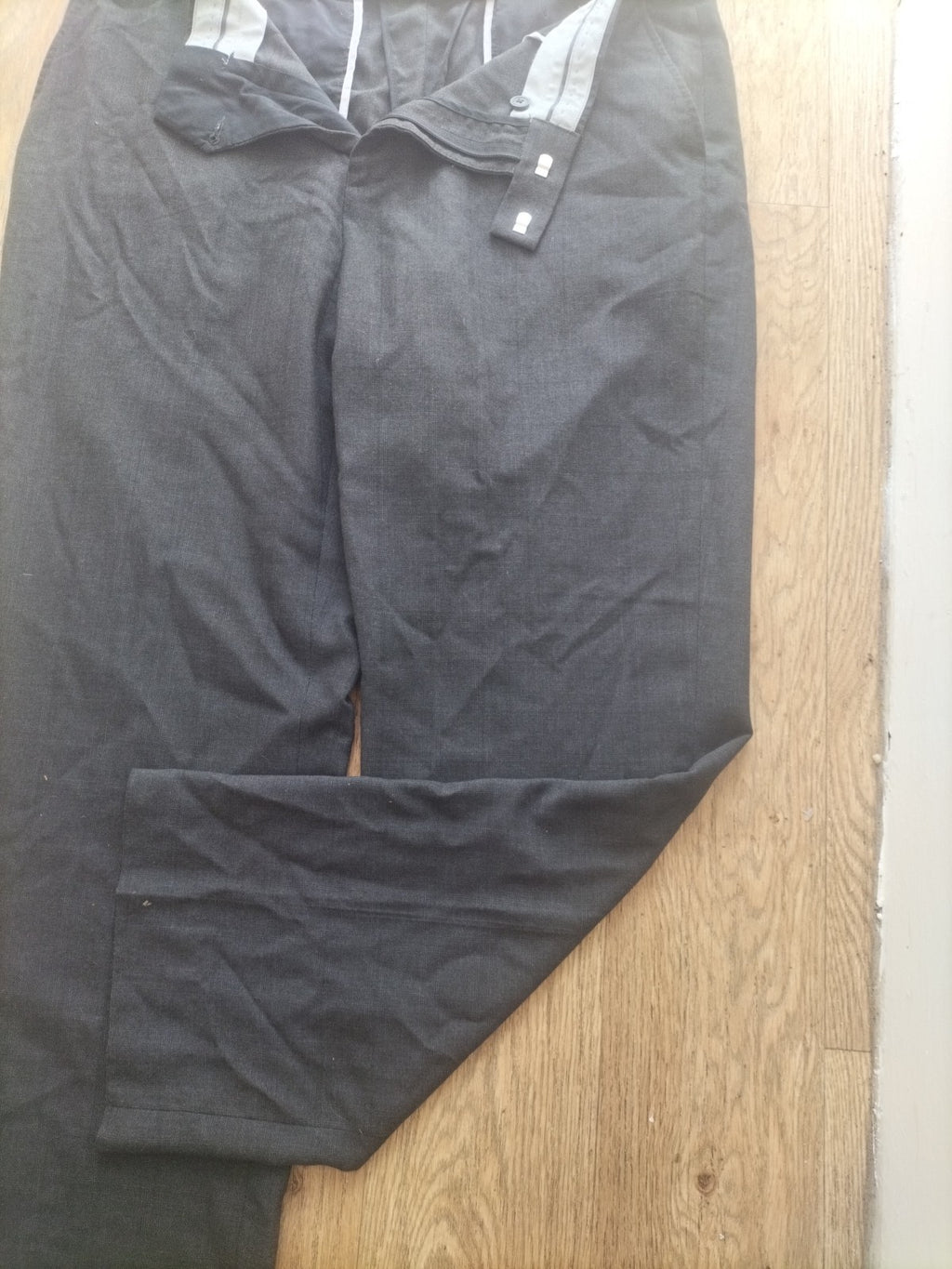 Mens Debenhams Size 38R Navy Trousers