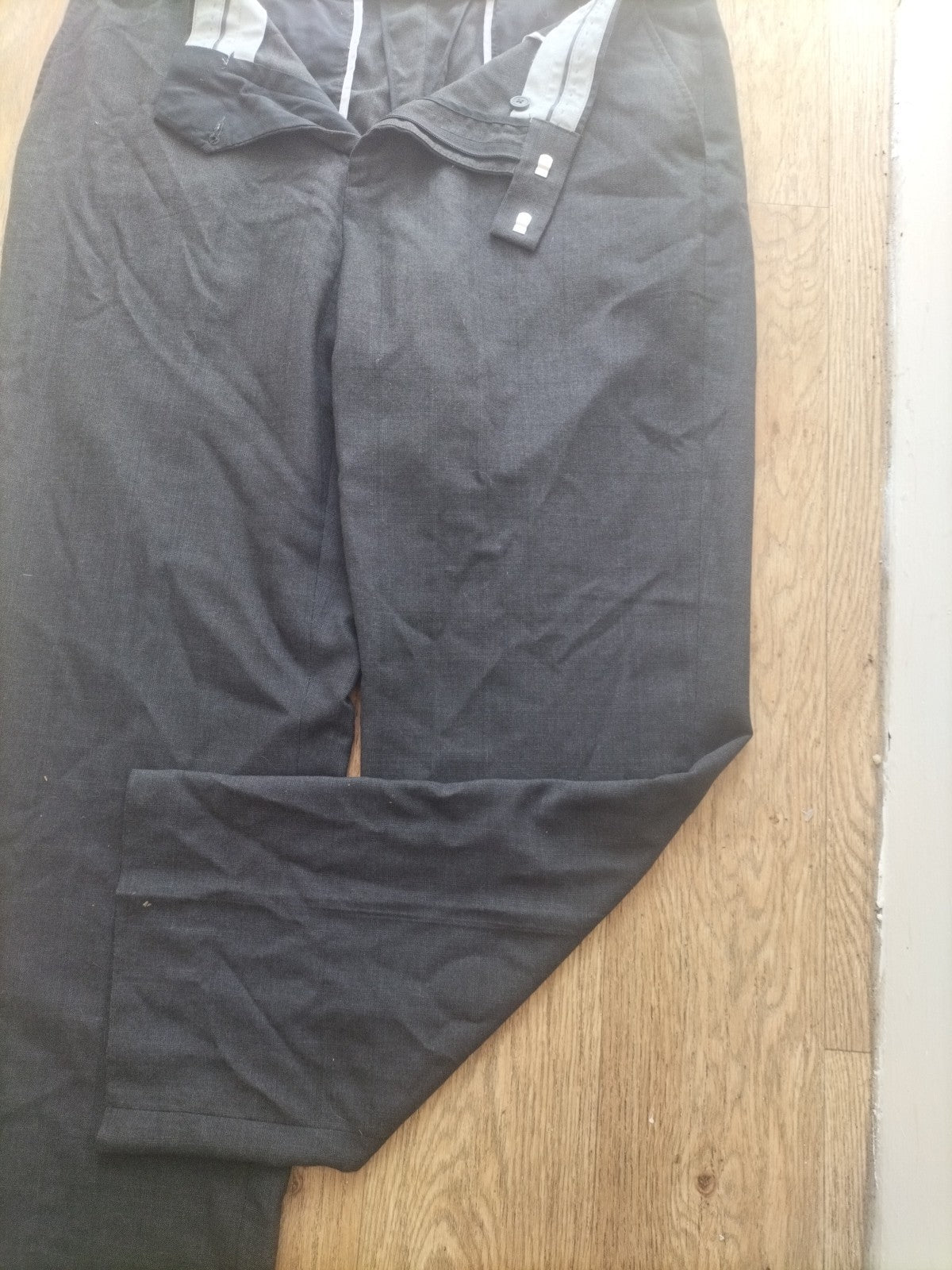 Mens Debenhams Size 38R Navy Trousers