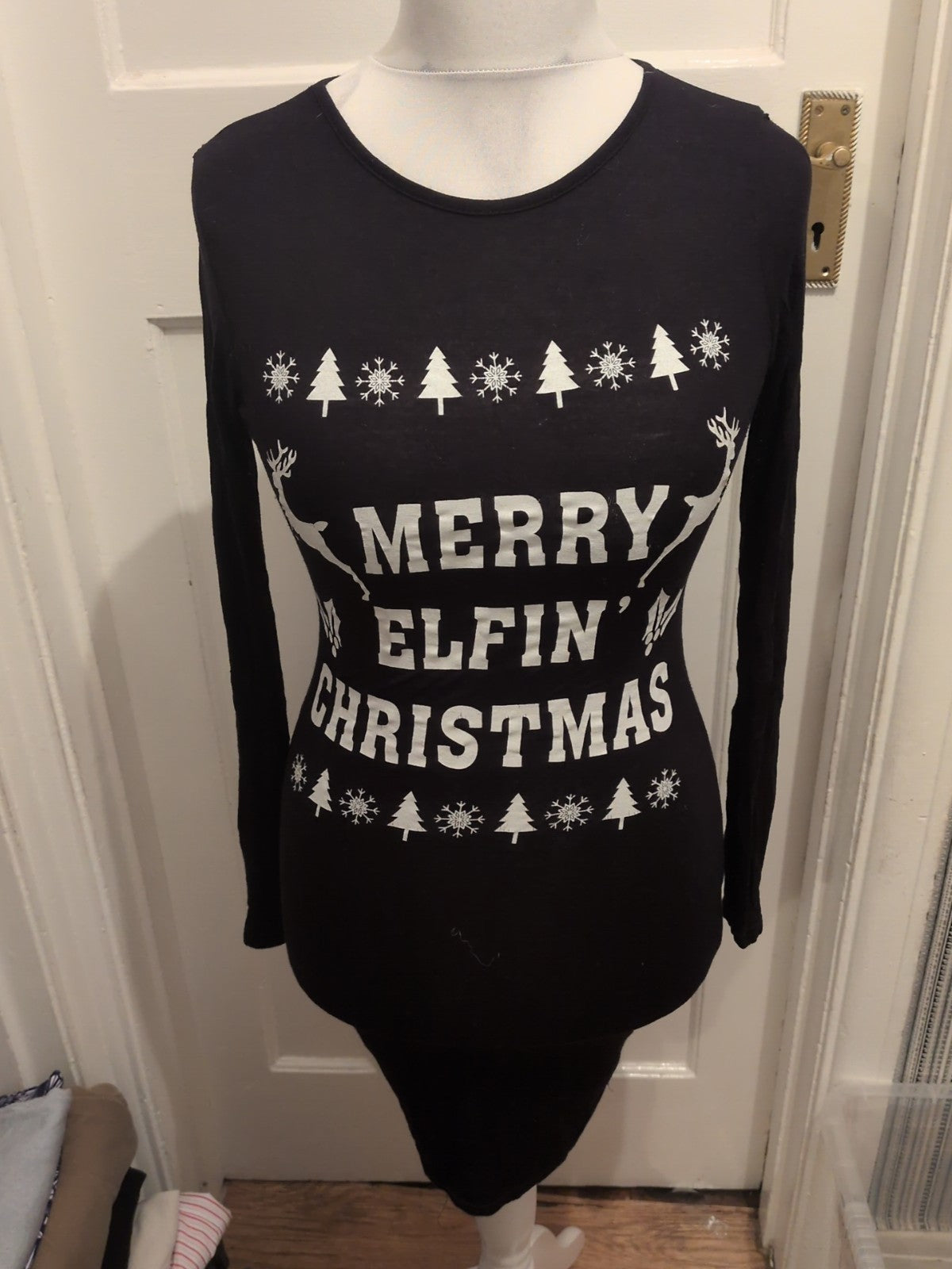 Ladies Boohoo Size 8 Merry Elfin Christmas Dress