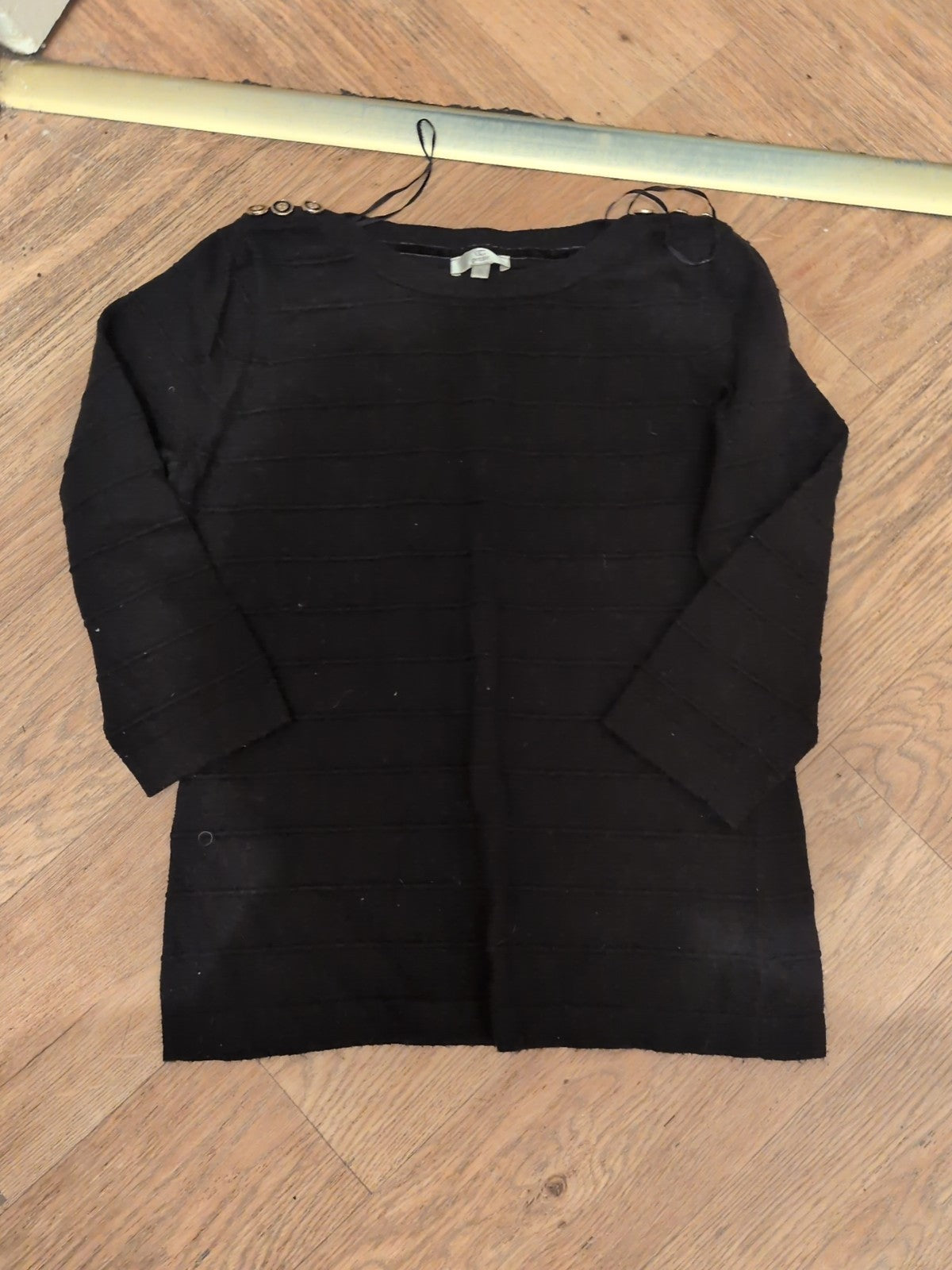 Cc Petite Small Black Top Long Sleeve
