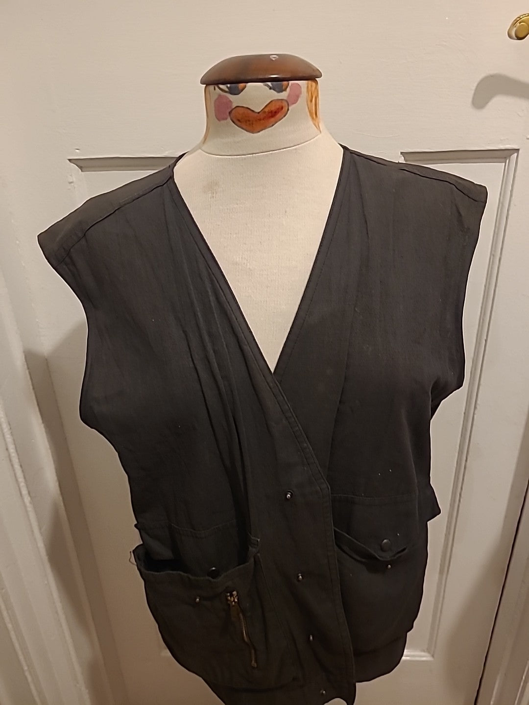 Mens Jinzai Size Medium Grey Waistcoat
